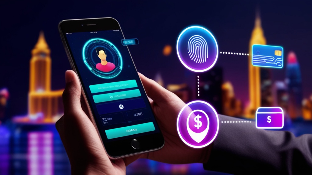 Mobilos fizetés biometrikus védelemmel és neonos felülettel